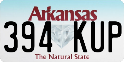 AR license plate 394KUP