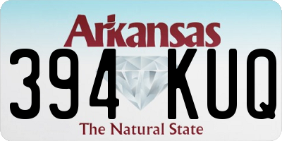 AR license plate 394KUQ