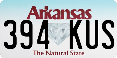 AR license plate 394KUS