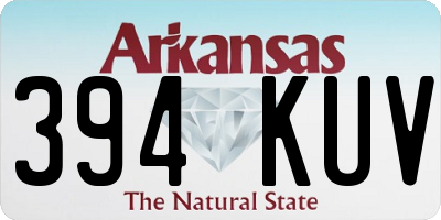 AR license plate 394KUV