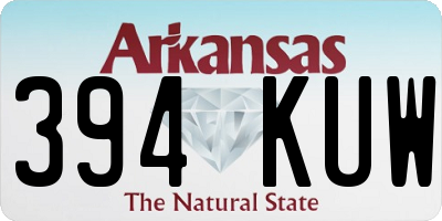 AR license plate 394KUW