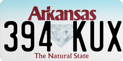 AR license plate 394KUX