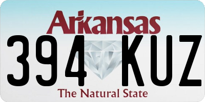 AR license plate 394KUZ