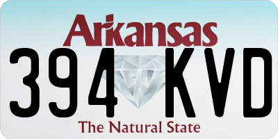 AR license plate 394KVD