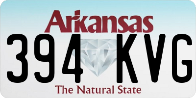 AR license plate 394KVG