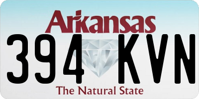 AR license plate 394KVN