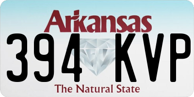 AR license plate 394KVP