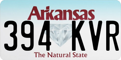 AR license plate 394KVR