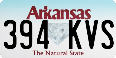 AR license plate 394KVS