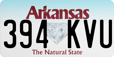 AR license plate 394KVU