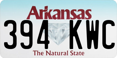 AR license plate 394KWC