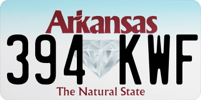 AR license plate 394KWF