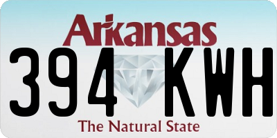 AR license plate 394KWH