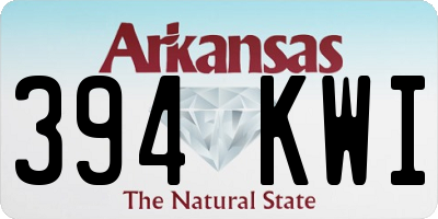 AR license plate 394KWI
