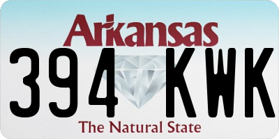 AR license plate 394KWK