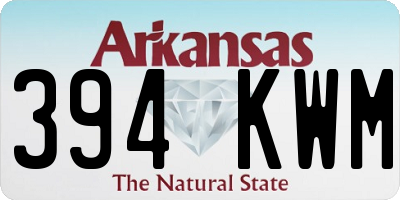 AR license plate 394KWM