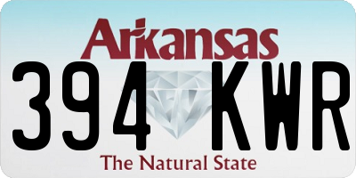 AR license plate 394KWR
