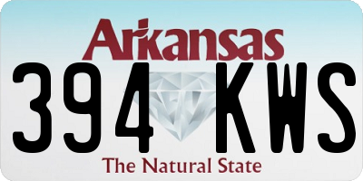 AR license plate 394KWS