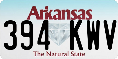 AR license plate 394KWV