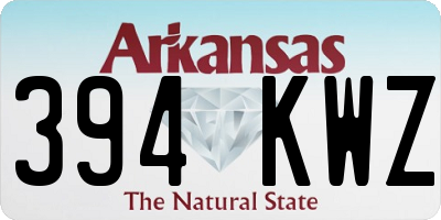 AR license plate 394KWZ