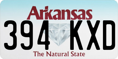 AR license plate 394KXD