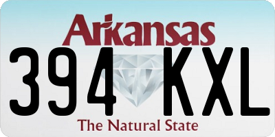 AR license plate 394KXL