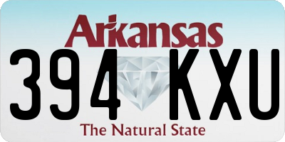 AR license plate 394KXU