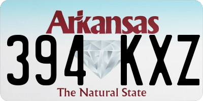 AR license plate 394KXZ