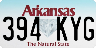 AR license plate 394KYG