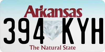 AR license plate 394KYH