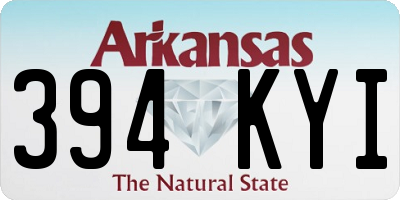 AR license plate 394KYI
