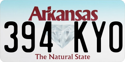 AR license plate 394KYO