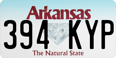 AR license plate 394KYP