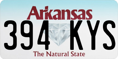 AR license plate 394KYS