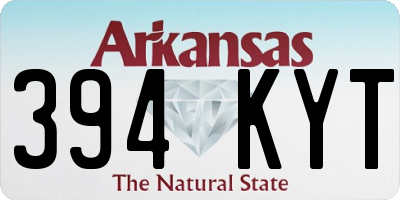AR license plate 394KYT