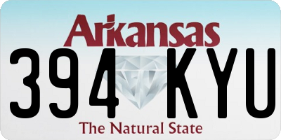 AR license plate 394KYU