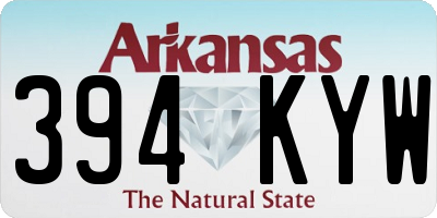 AR license plate 394KYW