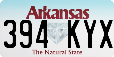 AR license plate 394KYX
