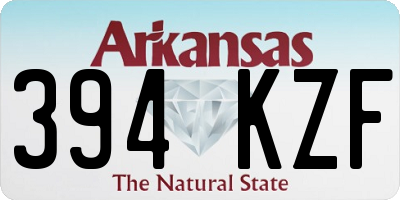 AR license plate 394KZF