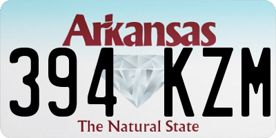 AR license plate 394KZM
