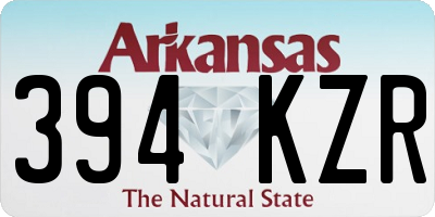 AR license plate 394KZR
