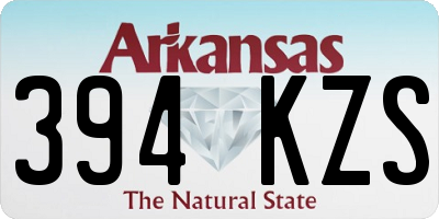 AR license plate 394KZS