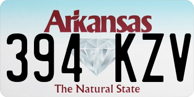 AR license plate 394KZV