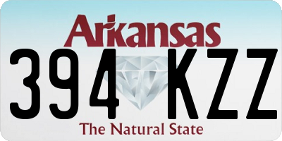 AR license plate 394KZZ