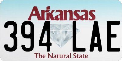 AR license plate 394LAE