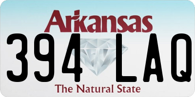 AR license plate 394LAQ