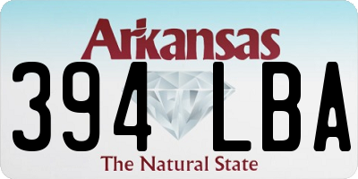 AR license plate 394LBA