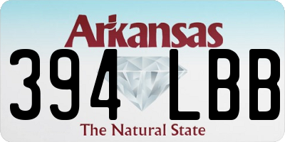 AR license plate 394LBB