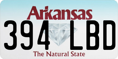 AR license plate 394LBD