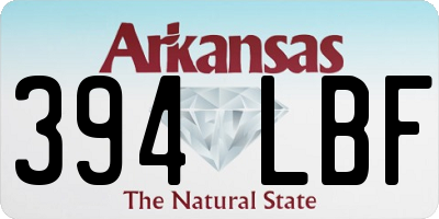 AR license plate 394LBF